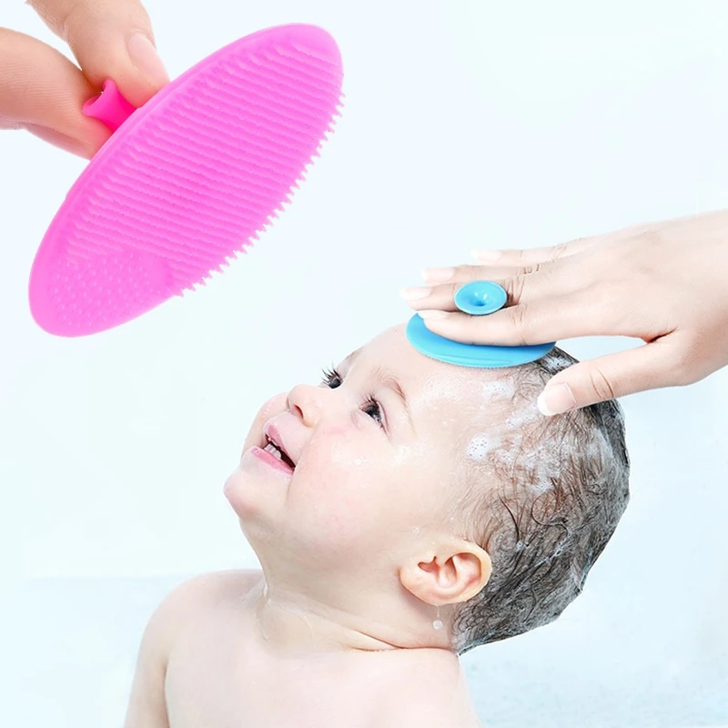 Skincare Newborn - 1szt Miękka silikonowa szczotka do kąpieli