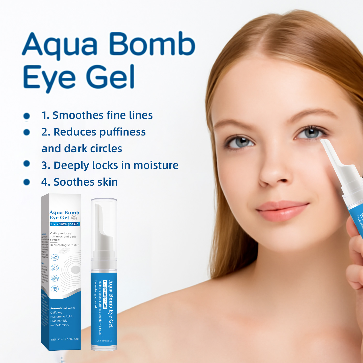 Caffeine Eye Serum - Aqua Cooling Eye Gel Kofeina i