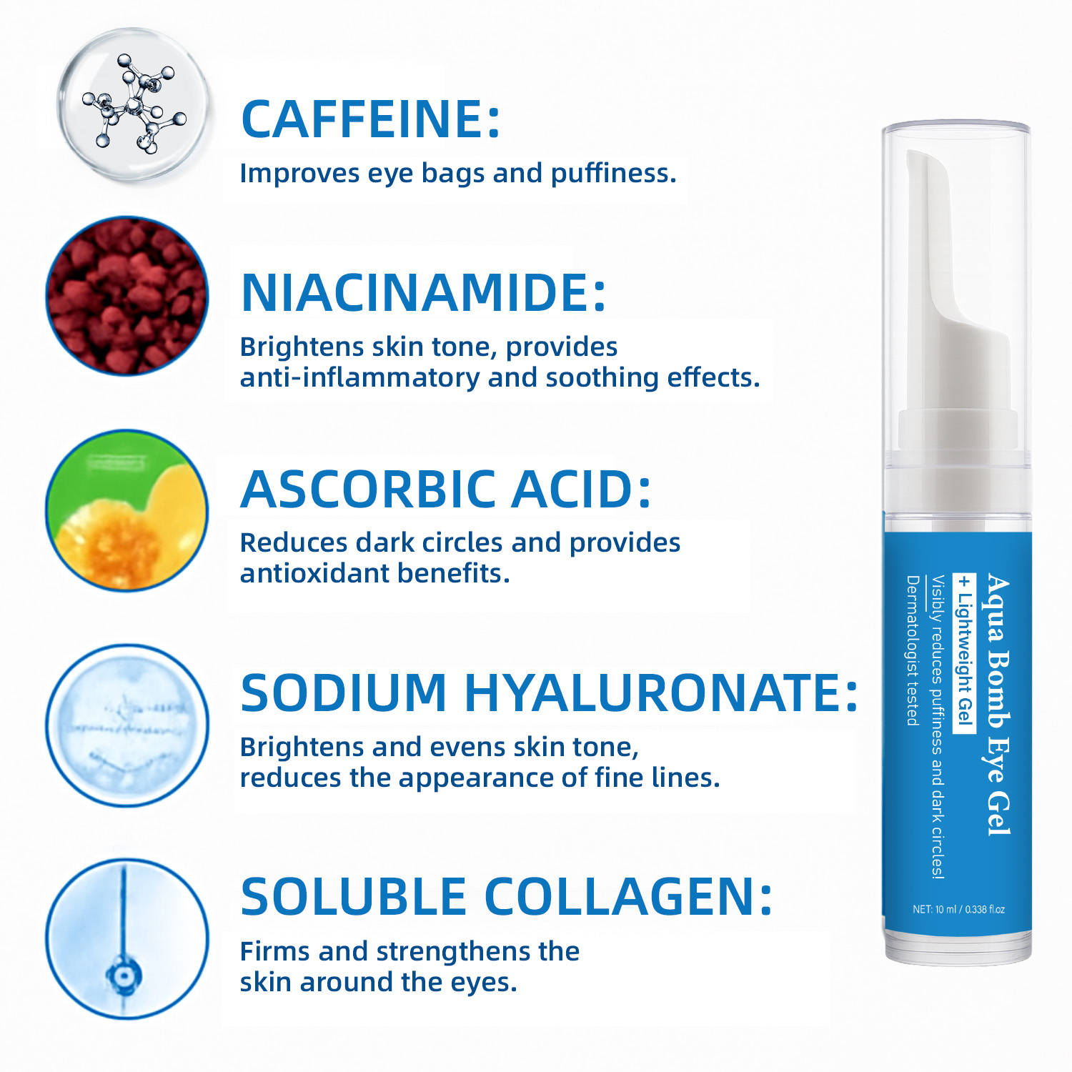 Aqua Cooling Eye Gel Kofeina i – Caffeine Eye Serum recenzja i cena